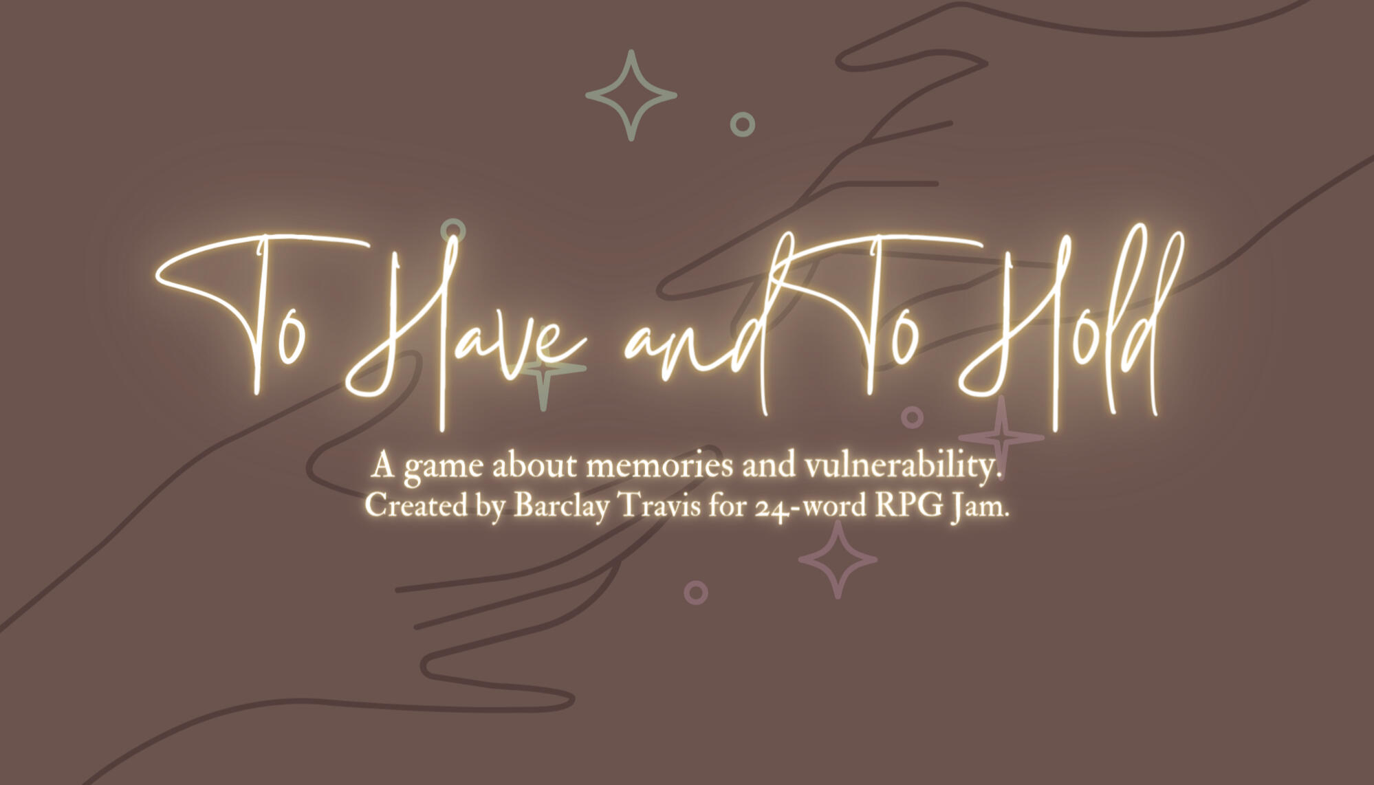 "To Have and To Hold", a business card game created for 24-word RPG Jam.