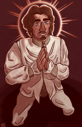 Digital full-body portrait.