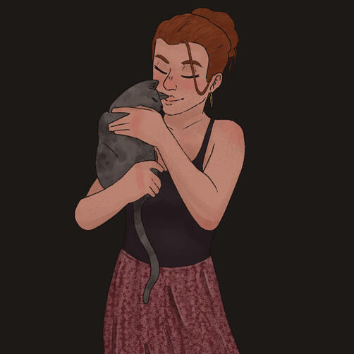 Art of Evelyn Halstead from "Ghosts on Film", a personal work-in-progress.